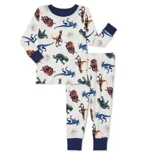Jurassic World Dinosaur Pajamas Toddler Pajamas 2 Piece Set Size 2T
